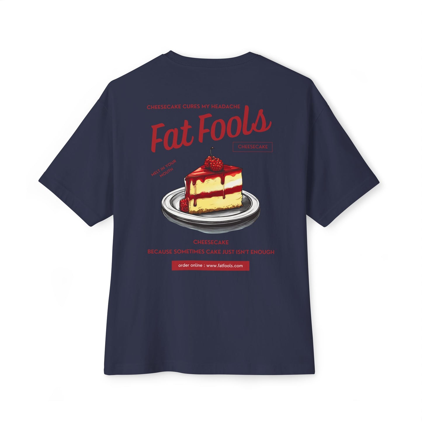 Cheesecake: Cheesecake Cures My Headache (Raspberry Version) (Relaxed Fit)
