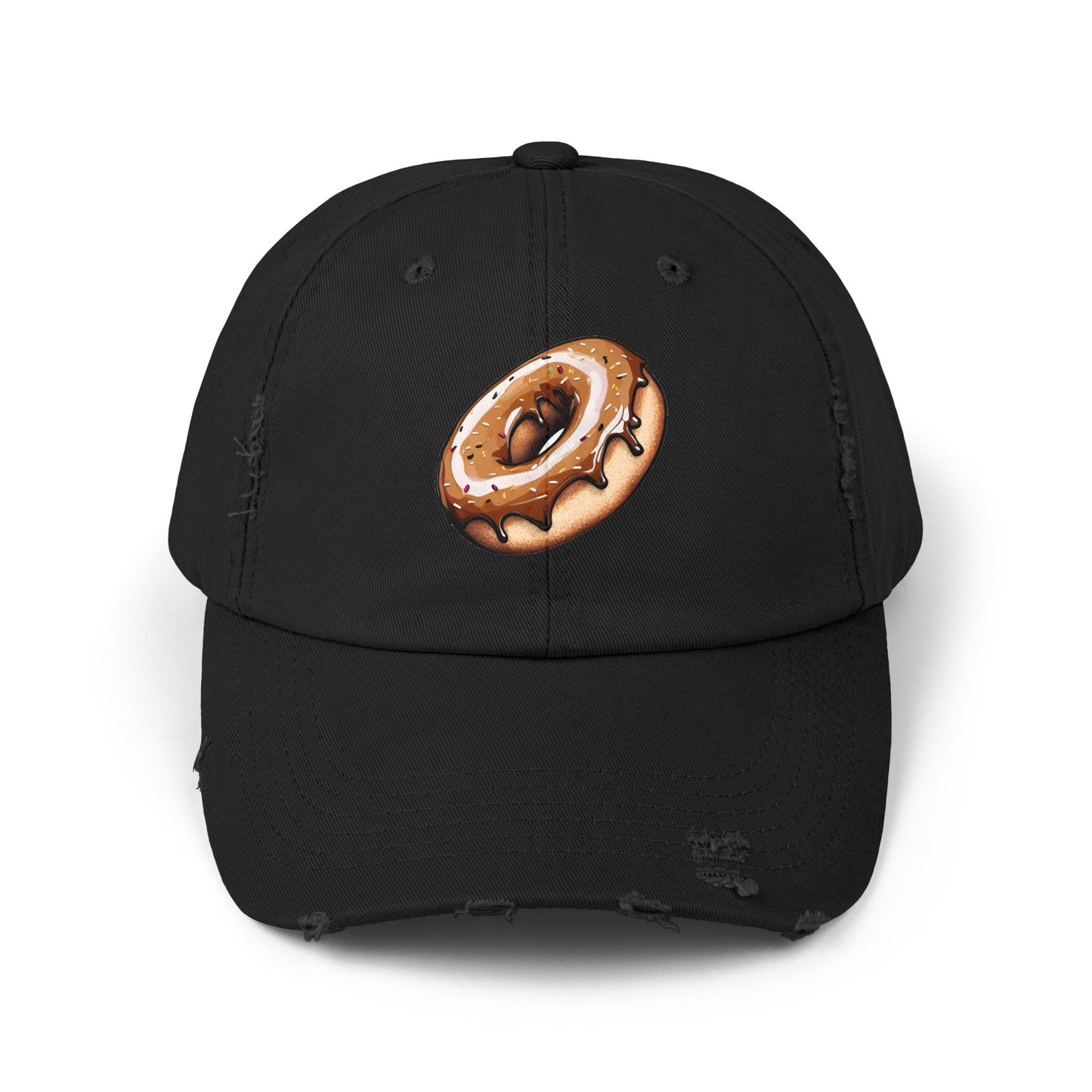 Donut: (Chocolate) Donut Makes Me Happy (Japanese Drop #6) (Dad Cap)