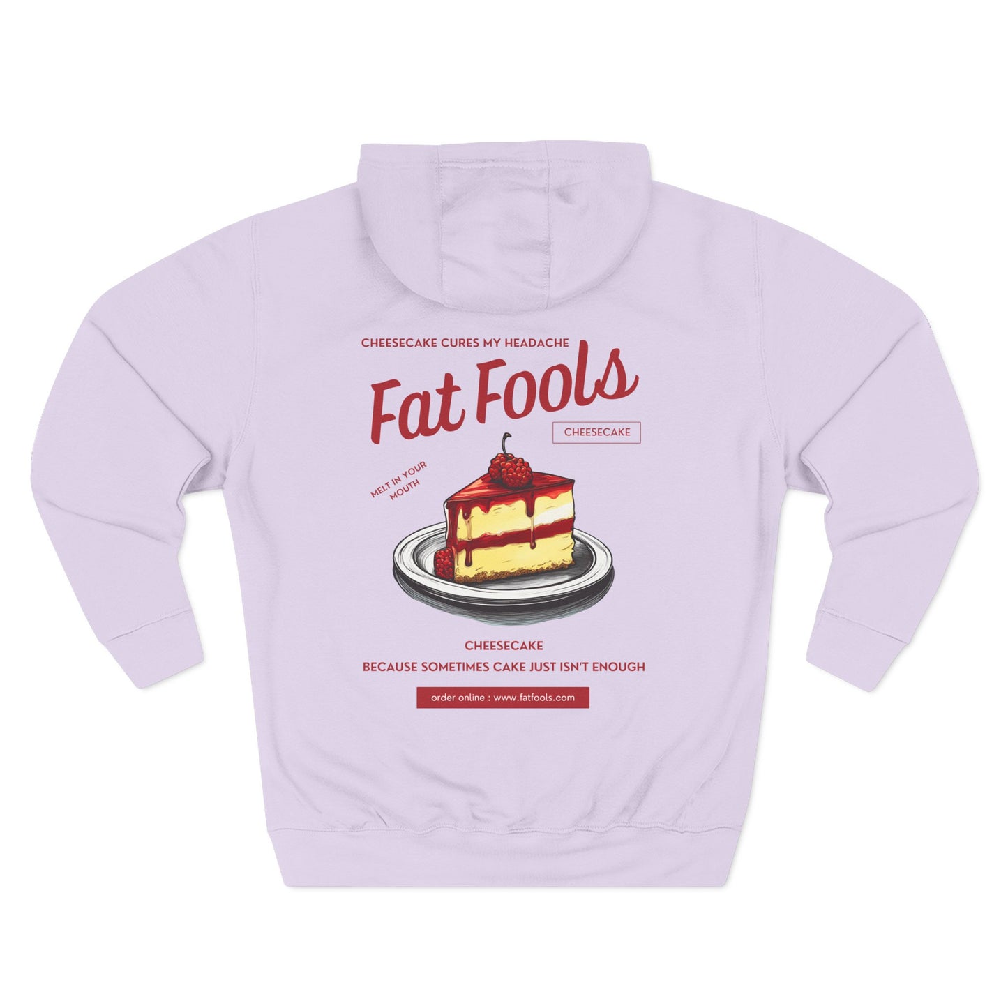 Cheesecake: Cheesecake Cures My Headache (Raspberry Version) (Hoodie)