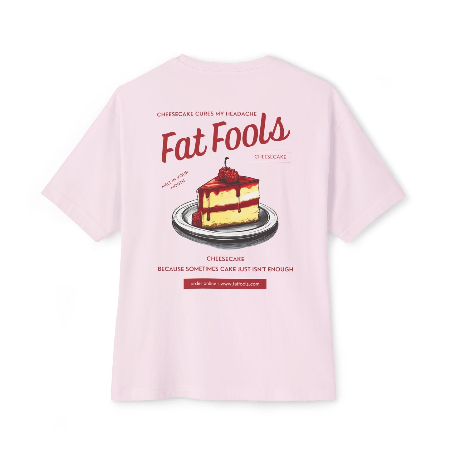 Cheesecake: Cheesecake Cures My Headache (Raspberry Version) (Relaxed Fit)
