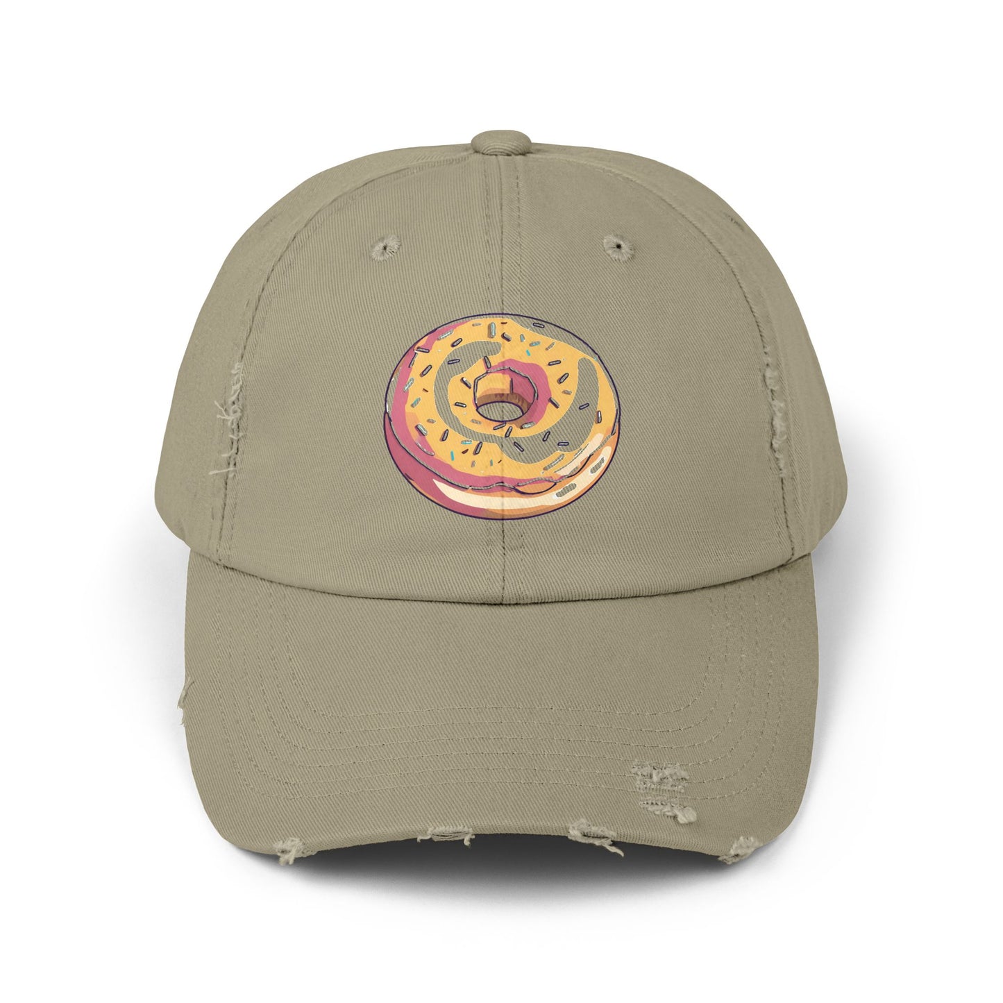 Donut: (Sprinkle) Donut Makes Me Happy (Japanese Drop #5) (Dad Cap)
