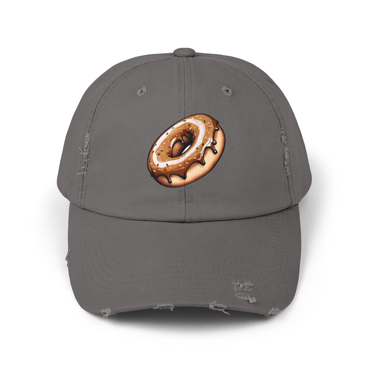Donut: (Chocolate) Donut Makes Me Happy (Japanese Drop #6) (Dad Cap)