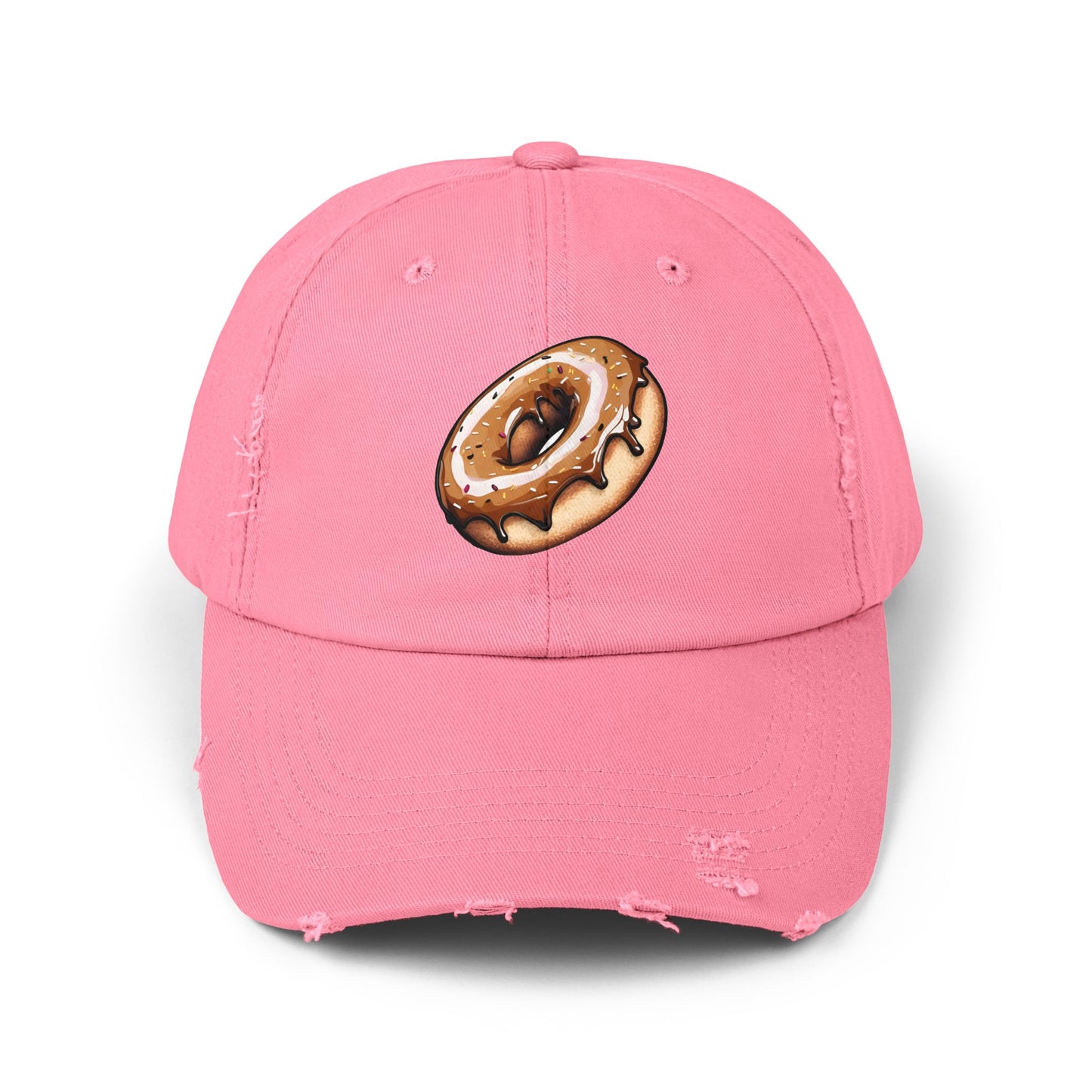 Donut: (Chocolate) Donut Makes Me Happy (Japanese Drop #6) (Dad Cap)