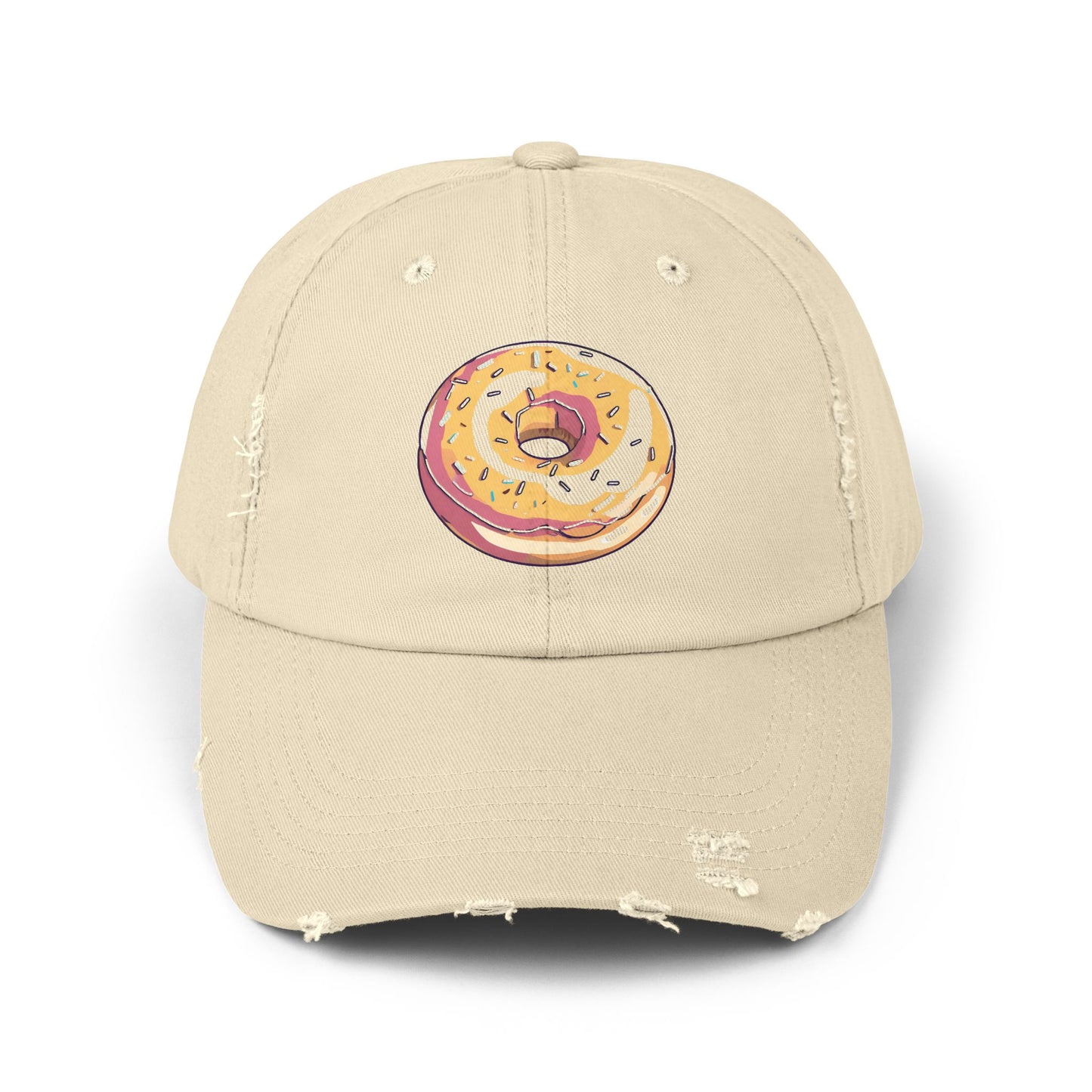 Donut: (Sprinkle) Donut Makes Me Happy (Japanese Drop #5) (Dad Cap)
