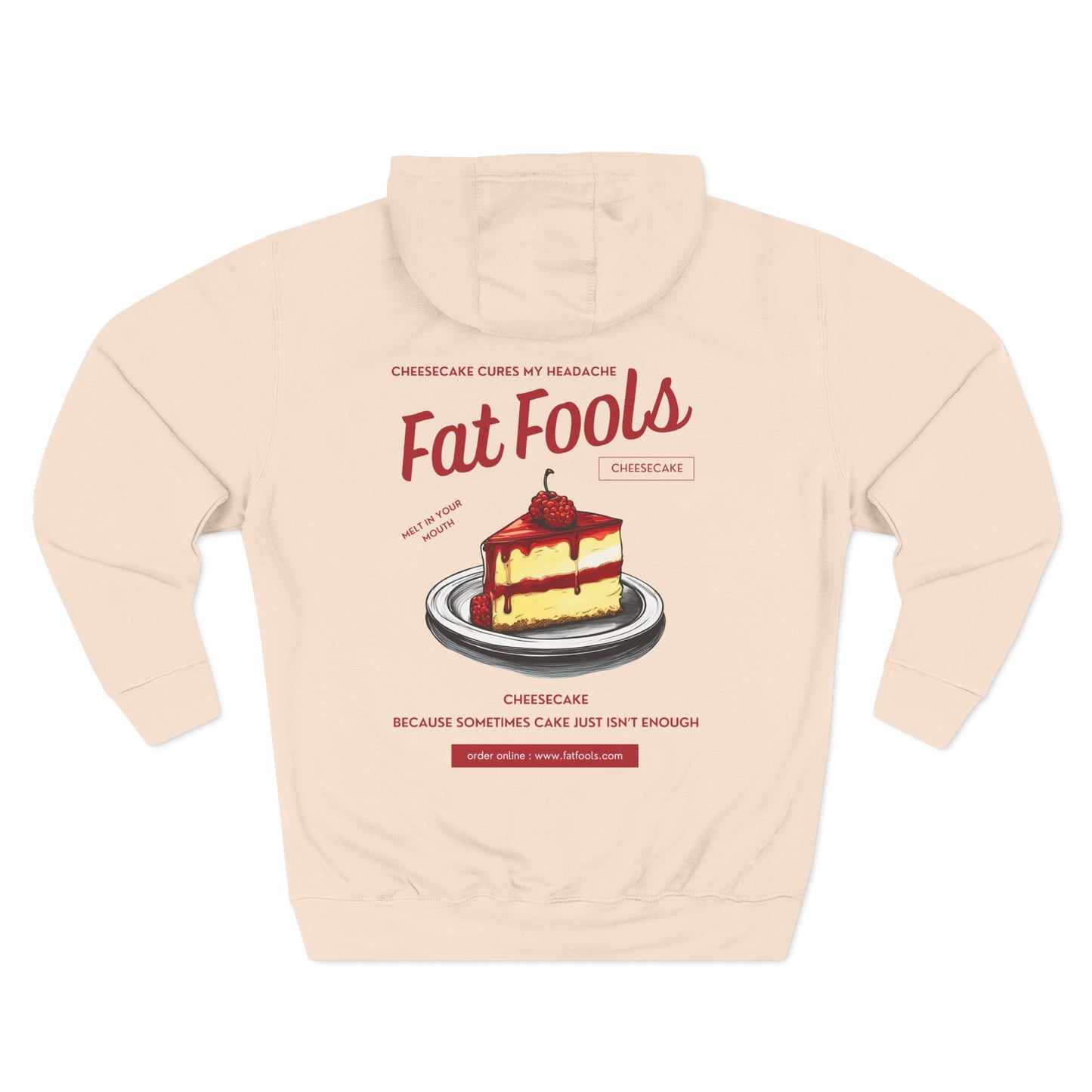 Cheesecake: Cheesecake Cures My Headache (Raspberry Version) (Hoodie)