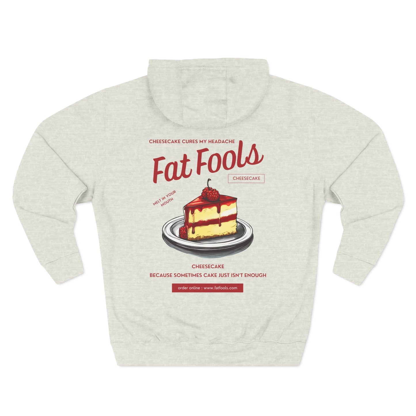 Cheesecake: Cheesecake Cures My Headache (Raspberry Version) (Hoodie)