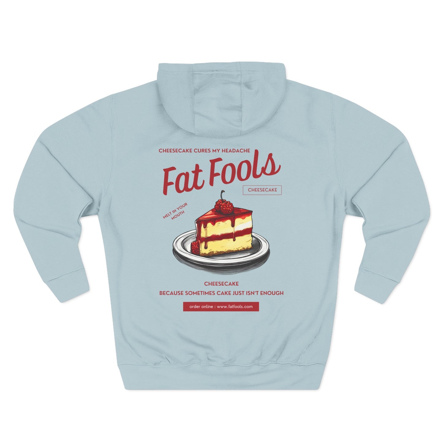 Cheesecake: Cheesecake Cures My Headache (Raspberry Version) (Hoodie)
