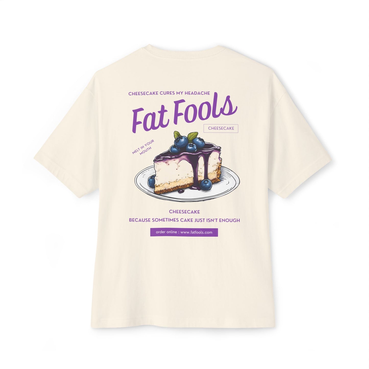Cheesecake: Cheesecake Cures My Headache (Blueberry Version) (Relaxed Fit)