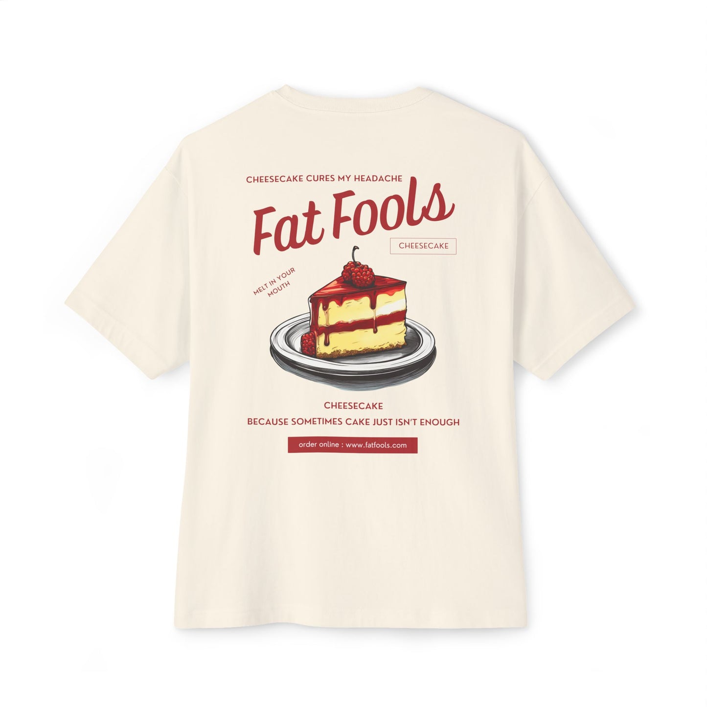 Cheesecake: Cheesecake Cures My Headache (Raspberry Version) (Relaxed Fit)