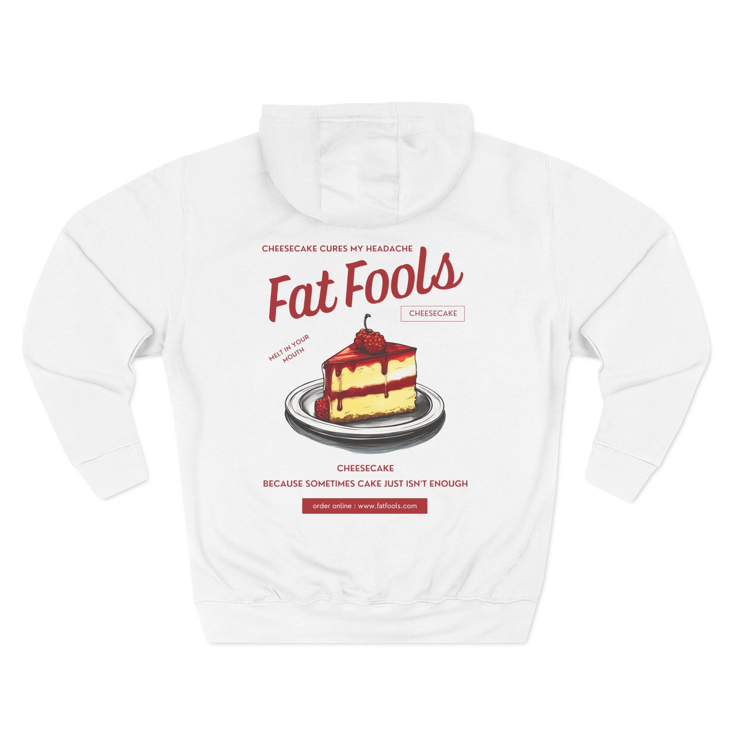Cheesecake: Cheesecake Cures My Headache (Raspberry Version) (Hoodie)