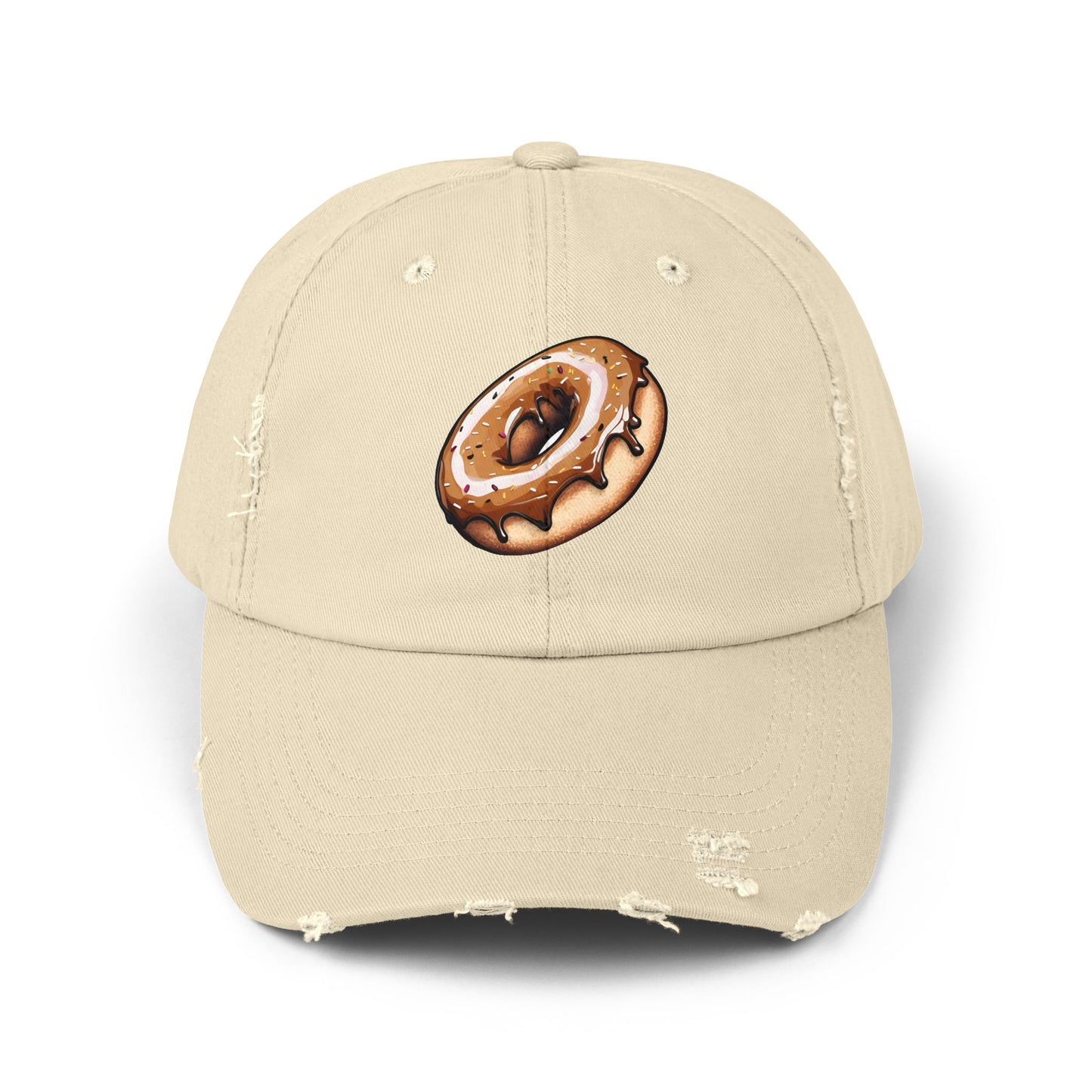 Donut: (Chocolate) Donut Makes Me Happy (Japanese Drop #6) (Dad Cap)