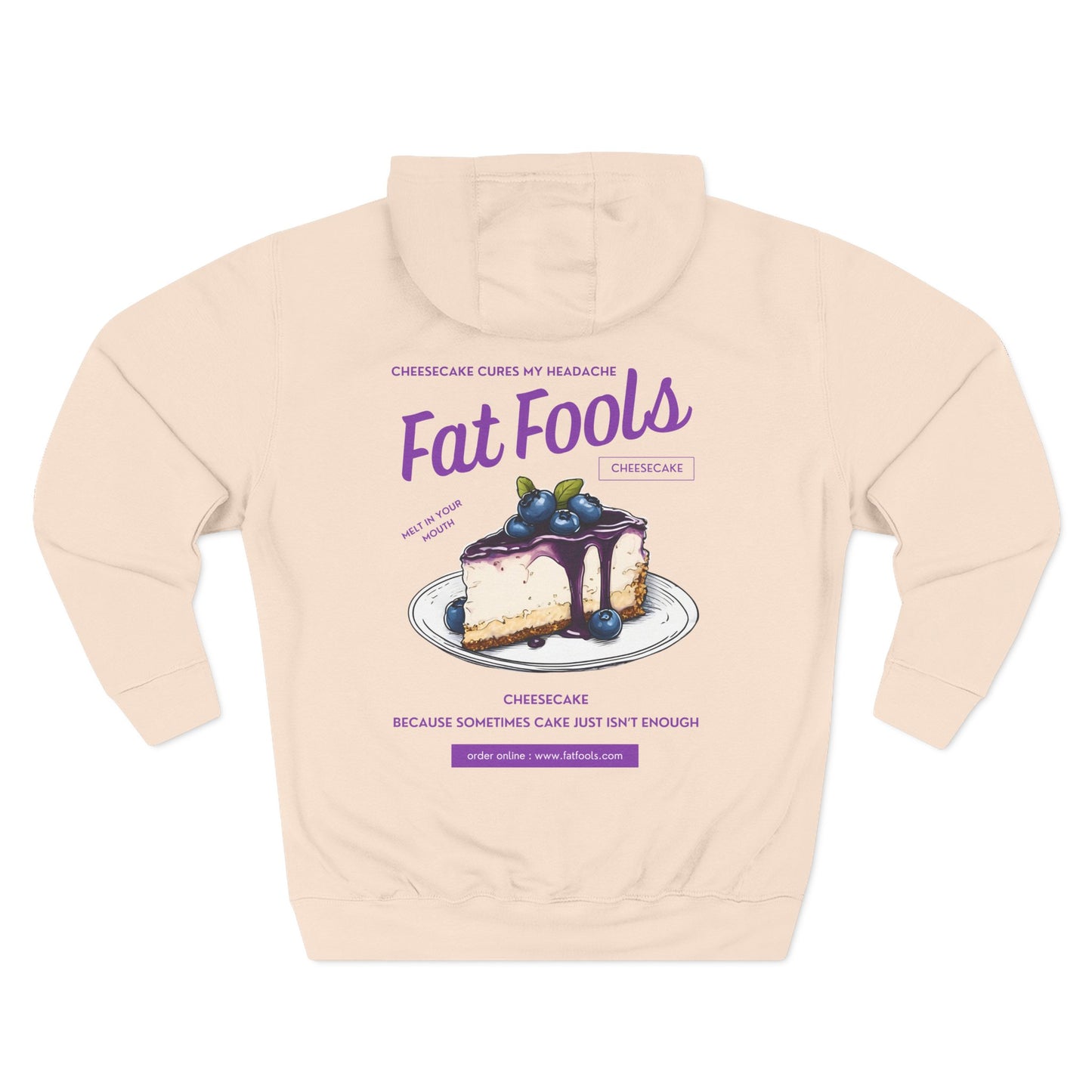 Cheesecake: Cheesecake Cures My Headache (Blueberry Version) (Hoodie)
