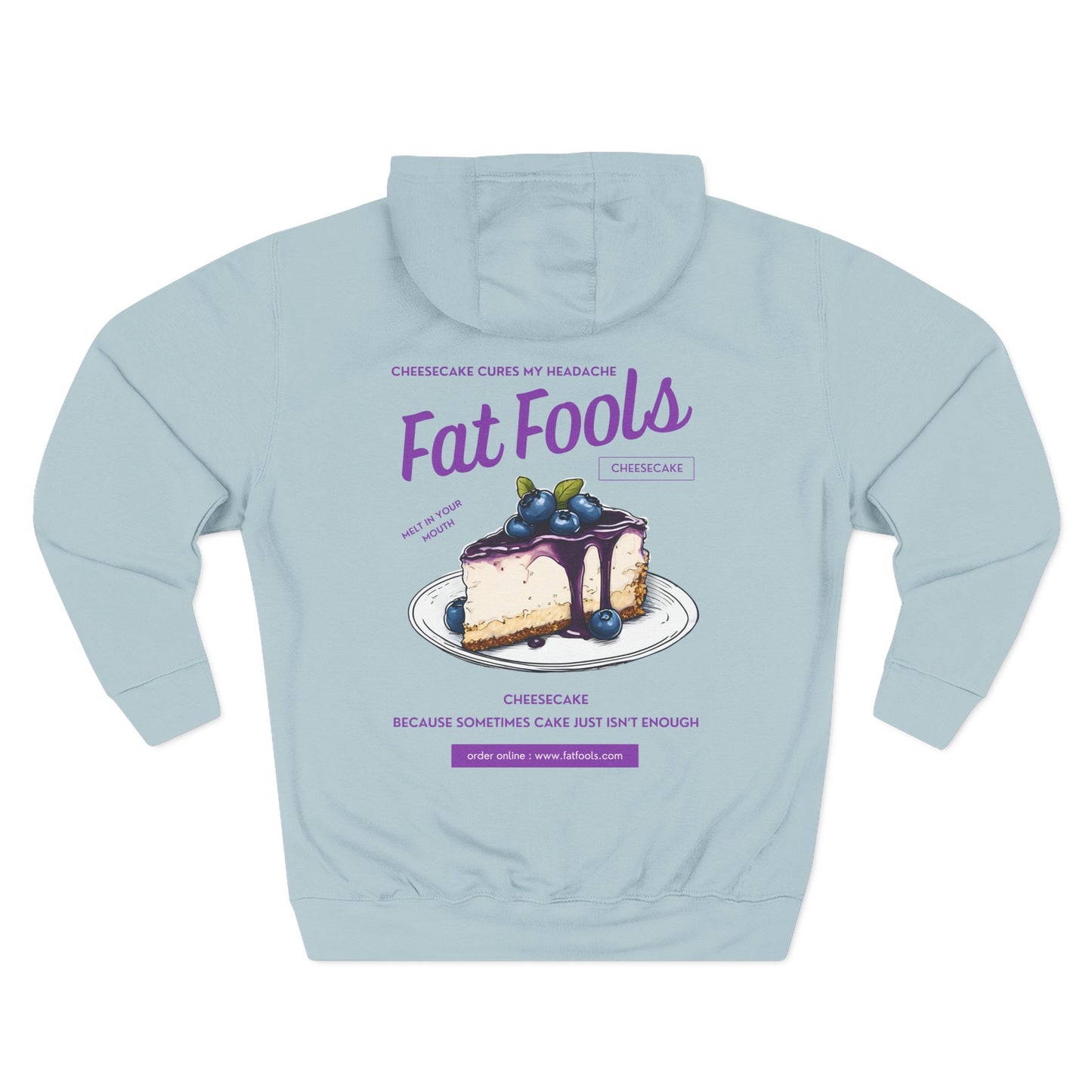 Cheesecake: Cheesecake Cures My Headache (Blueberry Version) (Hoodie)
