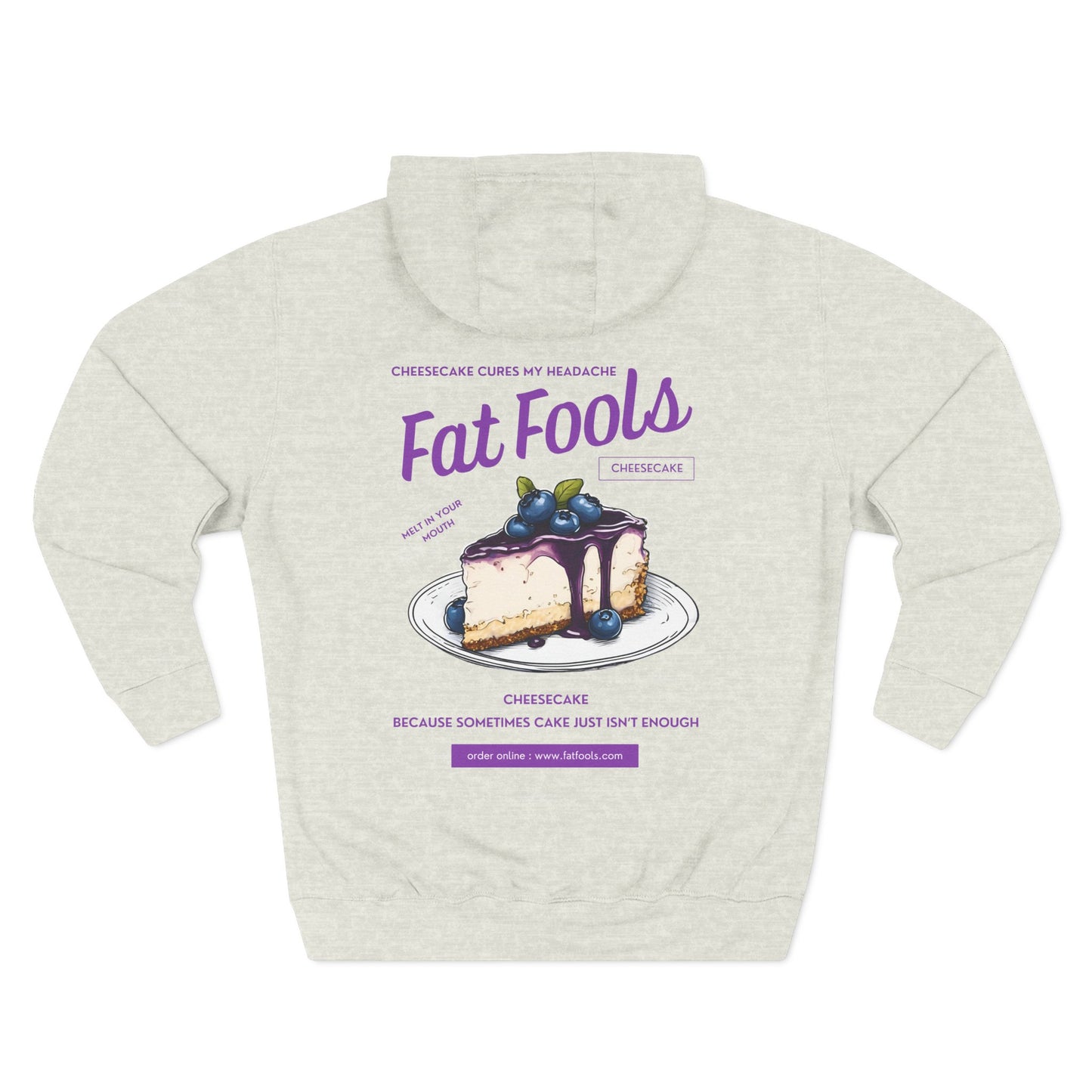 Cheesecake: Cheesecake Cures My Headache (Blueberry Version) (Hoodie)