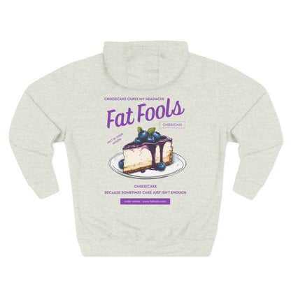 Cheesecake: Cheesecake Cures My Headache (Blueberry Version) (Hoodie)