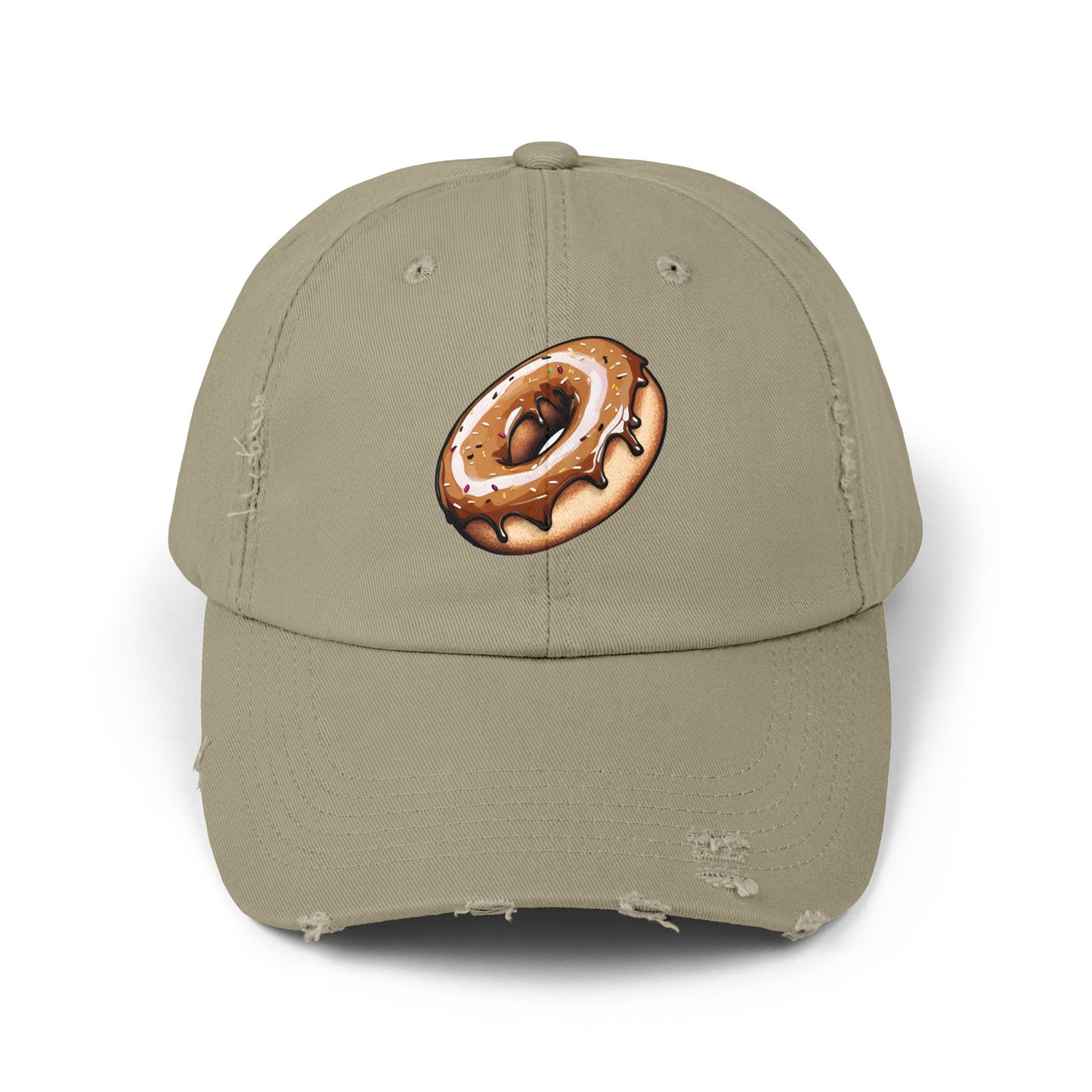 Donut: (Chocolate) Donut Makes Me Happy (Japanese Drop #6) (Dad Cap)