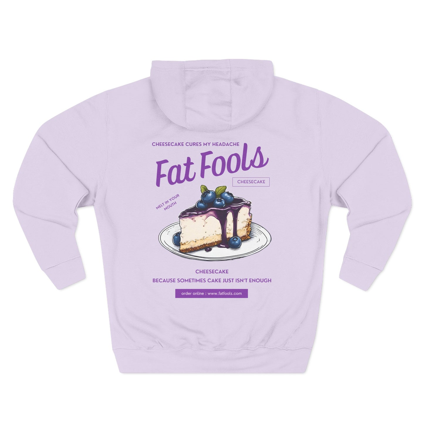 Cheesecake: Cheesecake Cures My Headache (Blueberry Version) (Hoodie)