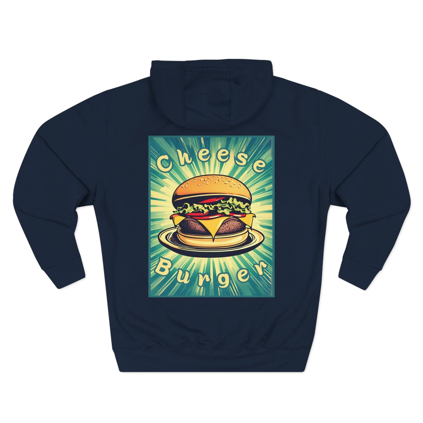 Cheeseburger: Retro Cheeseburger (Hoodie)